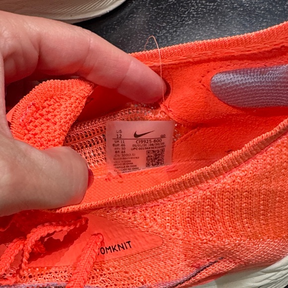 Nike Zoomx Athletic Shoes in Vibrant Orange and White - Picture 2 of 4